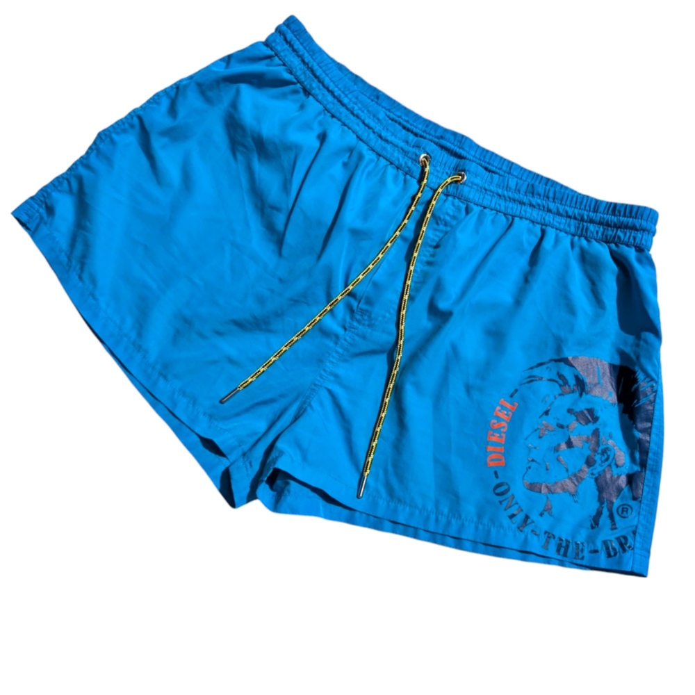 Diesel Bright Blue Swim Trunk Short Shorts Size Men's Large or XL